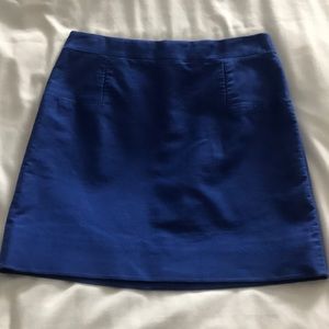 j.crew cobalt blue skirt
